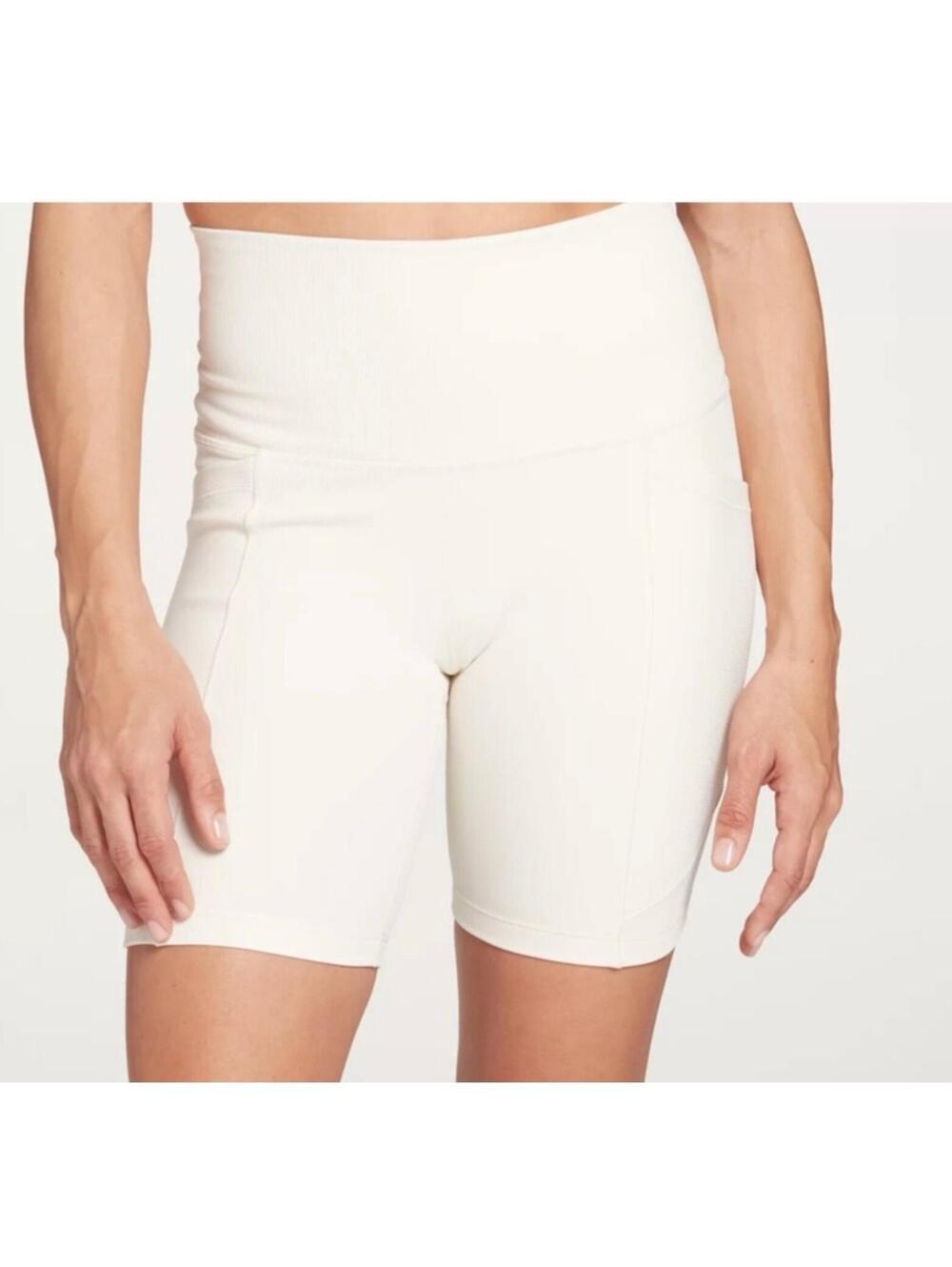 CALIA Mixed Rib Essential Bike Shorts Women’s XXL Unbleached NWT